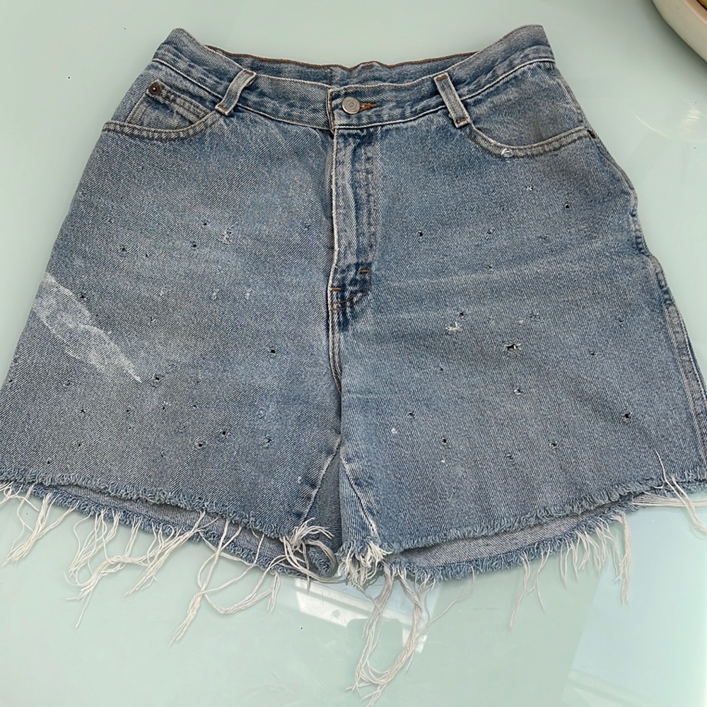 Vintage Gitano jean shorts distressed 90’s streetwear High waisted